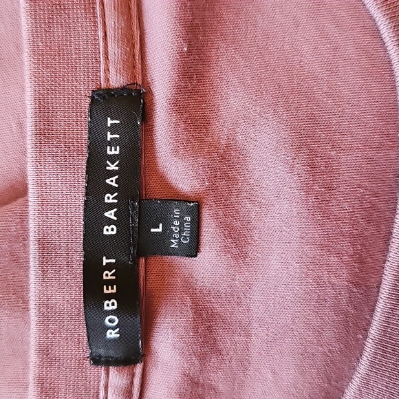Robert Barakett Men's T-Shirt. Dust pink color, size L. 100% Pima Cotton. - Picture 5 of 6